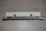 Karnizas sieninis metalinis SEVILLA-PICOLO 3 m &scaron;viesiai matinis sidabras, dvigubas