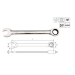 Raktas kombinuotas 14 mm su terk&scaron;le Yato YT-0195