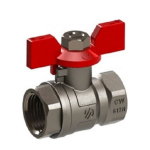 Kranelis rutulinis trumpa rankena 1/2"vidus/vidus