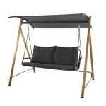 Sūpynės metaliniu rėmu, 3-jų vietų, X80000080