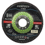 Diskas lapelinis 125x22,23 mm P100 lenktas metalui Stalco Cyrkon