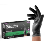 Pir&scaron;tinės nitrilo juodos Diamond 10 50 Bradas