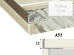 Plytelių užbaigimo profilis A52 baltas 12mm 250cm