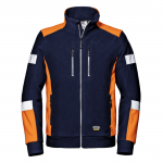 &Scaron;viesą atspindintis flysinis COMFORT MC3128QN džemperis, oranžinis/mėlynas