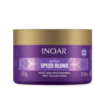 INOAR Speed Blond Mask - violetinė plaukų kaukė &scaron;viesiems plaukams 250 g