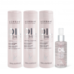 KORBAN Oil Premium rinkinys: &scaron;ampūnas, kondicionierius, kremas, serumas 3 x 250 ml, 60 ml