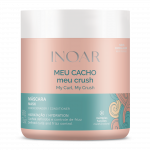 INOAR garbanotų plaukų drėkinanti kaukė Meu Cacho, Meu Crush Mask 500g