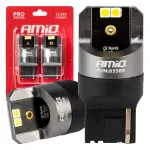 Amio LED CANBUS PRO series 7440 W21W 4x3030 SMD White 12/24V -03589