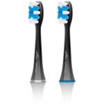 ETA | Toothbrush Replacement Heads | SoftClean 070790600 | For Adults | Quantity: 2 | No Brushing Modes | Black