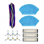 MIDEA Spare Parts Kit: 6 Side Brushes, 1 Main Brush, 3 HEPA Filters, 2 Mopping Cloths for M7