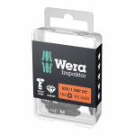 WERA Screwdriver nozzle 855/1 IMP DC PZ2 25mm, 10 pieces.