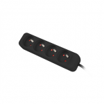 LANBERG Power strip 1m 4x outlets for UPS system | PS0-04E-0100-IEC-BK | Sockets quantity 4