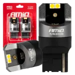 Amio LED CANBUS PRO series 7440 WY21W 4x3030 SMD Orange 12/24V -03590