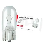 Amio Halogen bulbs W5W T10 5W W2.1x9.5d 12V 10pcs