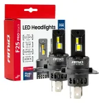 Amio LED Headlights Series F25 PRO BLACK FULL CANBUS H4 H19 70W 12V 24V -04719