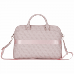 GUESS 4G Zipper Pocket Triangle Logo 15-inch pink
