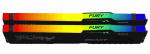 KINGSTON Fury Beast RGB Black 64GB (2x32GB) 6000MHz DDR5 DIMM KF556C36BBE2AK2-64