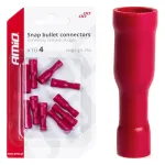 Amio Snap bullet connectors 4mm 0.5-1.5mm 10A 10 pcs