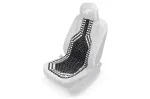 Amio Seat mat, long, black with beige finish