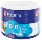 Verbatim Matricas CD-R Data Life 700MB 1x-52X Inkjet Printable 50-Pack Wrap Spindle