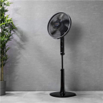 CECOTEC EnergySilence 1020 Extreme Connected | Pedestal Fan | Stand Fan | 60 W | 40 cm Diameter | 6 Speeds | Oscillation | Timer | Remote Control | Black