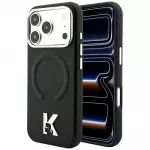Case Karl Lagerfeld Grained Elongated Logo MagSafe for iPhone 18 Pro / iPhone 17 Pro black