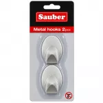 SAUBER Oval iron hooks, 2 pcs.