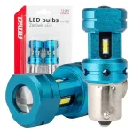 Amio CANBUS LED bulbs 1156 BA15S P21W R10W R5W 4SMD 1860 White 12V 24V -04252