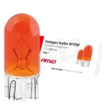 Amio Halogen bulbs WY5W T10 5W W2.1x9.5d AMBER 12V 10pcs.