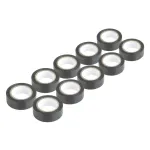 Amio Black PVC electrical tape set, 10 pcs, 19mm x 10m x 0.13mm -04845