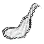 Amio Seat mat, long, black with beige finish