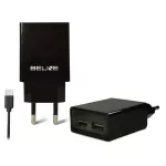 Beline Charger wall travel charger | 10W | USB-A, USB-C | black