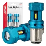 Amio LED CANBUS bulbs 1157 BAY15D P21/5W 4SMD 1860 White 12V 24V -04253