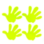 Amio Fluorescent stickers set HANDS -03942