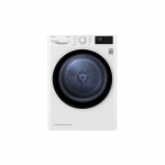 LG | Dryer | RH80V3AV6N | Energy efficiency class D | Front-loading | 8 kg | LED display | 69 cm depth | Wi-Fi | White