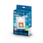 ETA Dust bags for vacuum cleaners Concept, ECG, Gorenje, Hyundai, Rohnson, Samsung, Sencor, Tesla and others | SEN1 | 4 pc(s) | White