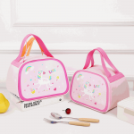 Lean Thermo-insulated breakfast lunch bag, pink unicorn, 23 cm