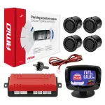 Amio Parking assistant system LED-GRAF 4 sensor black "GOLD" 18mm