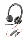 Plantronics/Poly HP Poly Blackwire 8225 Stereo USB-C Headset +USB-C/A Adapter