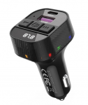 XO BCC17 FM Transmitter Bluetooth MP3 Car Charger 30W