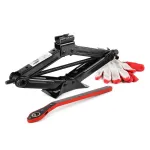 Amio Scissor Jack with hand crank 1.5T and free gloves 1500 kg -02478