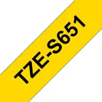 BROTHER Colour ribbon TZE-S651 / TZES651 Black, yellow