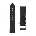 Fixed Leather Strap with Quick Release 20mm for Smartwatch | Black