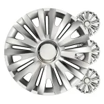 Versaco Car hubcaps 4pcs set Royal silver 15" COLOR BOX