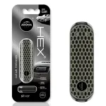 Aroma Car Car air freshener AROMA FANCY SHAPES POLYMER HEX Silver