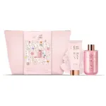 Grace Cole Peony Body Care Set AND Bag ( Peony, Peach AND Raspberry ) - Gift set in a cosmetic bag ( 3 pcs )