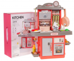RoGer Kitchen with Sound Function, 35-Piece Pink Set