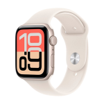 Watch Apple Watch SE 3 (2025) GPS 44mm Starlight Aluminium Case with Sport Band M/L - Starlight