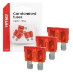 Amio Car blade fuses STANDARD 3 pcs 10A -05105