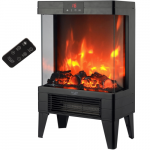 Adler AD 7755 Electric Fireplace with Remote Control, 2000W